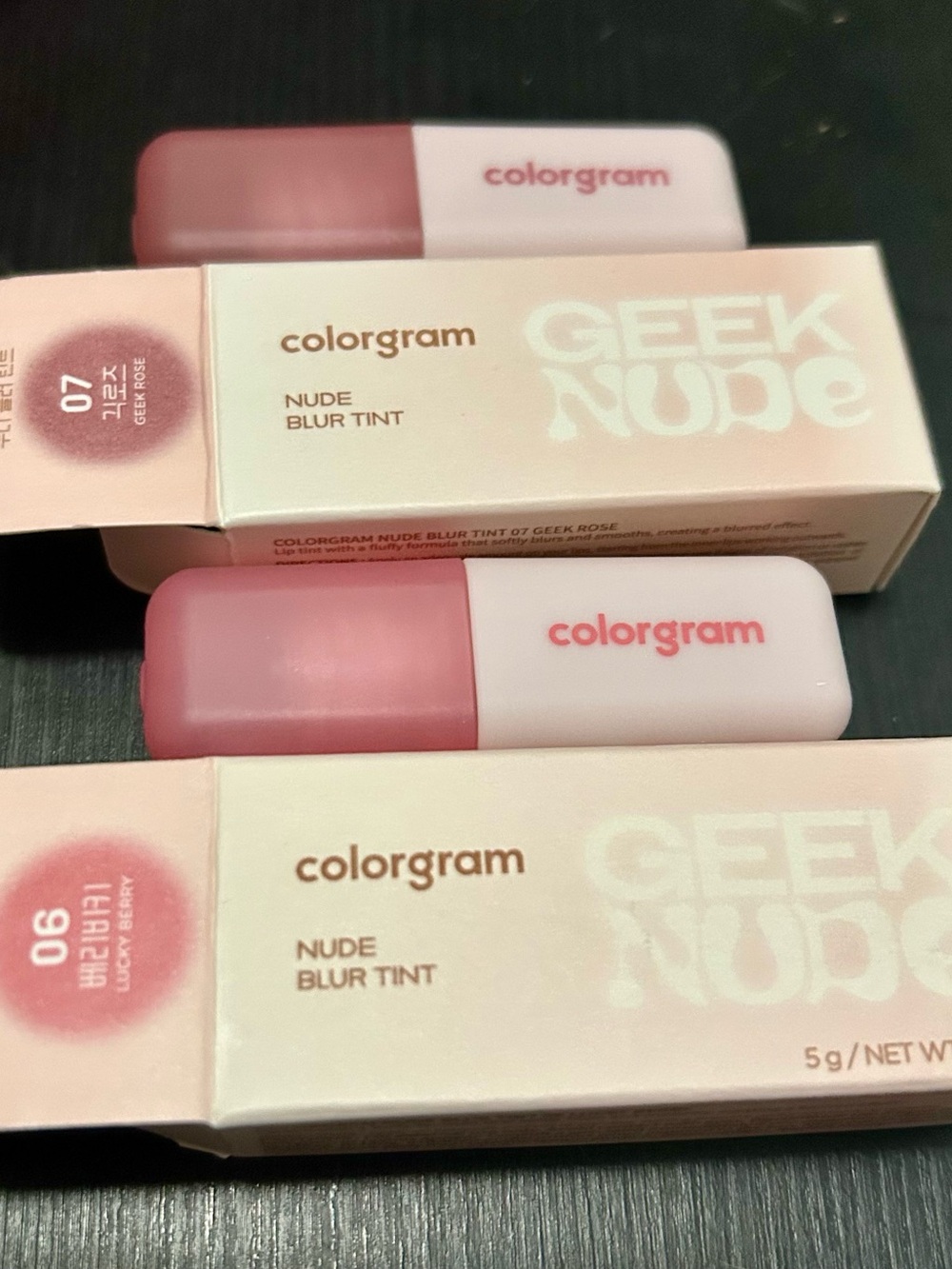 Colorgram Geek Nude Blur Lip Tint Bundle- New in Box